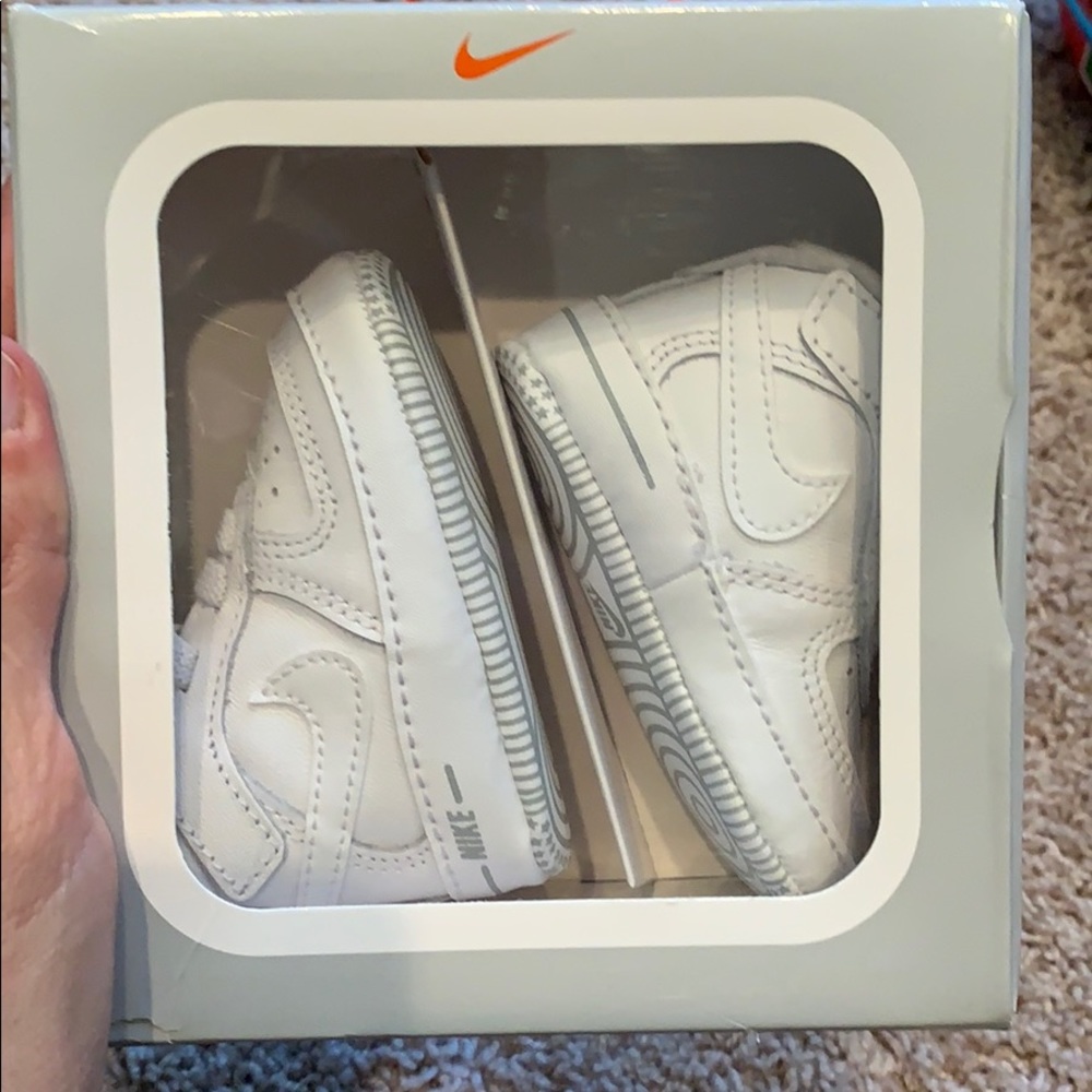 Baby White Nike Shoes - brand new never worn